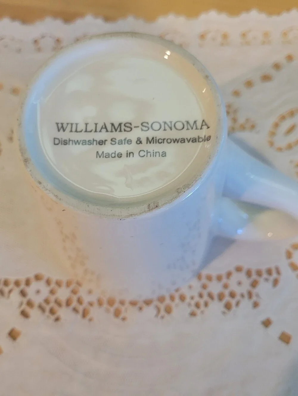 Williams Sonoma Snowman Coffee Mugs Cups Cocoa Hot Chocolate 4